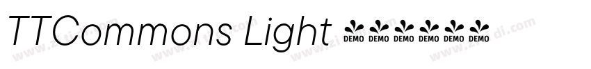 TTCommons Light 亮体字体转换
